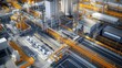 © Justlight - An interactive AR map of the factory layout suggests optimal placements for raw material storage and machinery based on current resource allocation metrics.