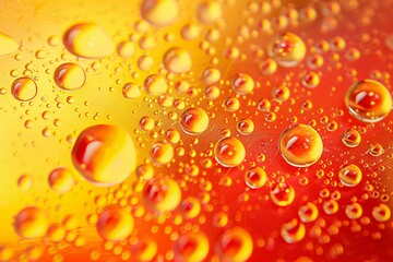 Aufkleber - Abstract pattern created by water droplets on a vibrant surface