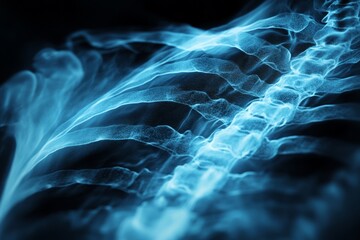 Poster - Understanding the human spine through a detailed medical image showcasing vertebrae alignment and structure in a health context