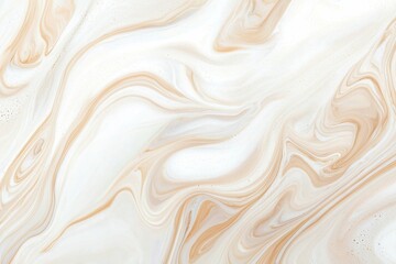 Fototapete - Beige and white inks swirling together to create a stunning marble effect, featuring intricate patterns and delicate bubbles, perfect for backgrounds, textures, and artistic projects