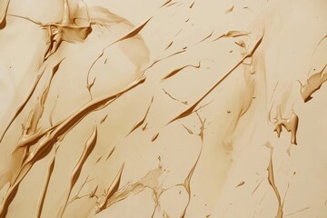 Poster - Liquid foundation makeup cream is being spread on a surface, creating a smooth and even texture, perfect for beauty and cosmetics advertising