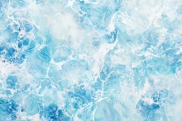 Poster - Marble effect background creates a beautiful ocean wave pattern, swirling with shades of blue and white, perfect for adding a touch of elegance and tranquility to any design