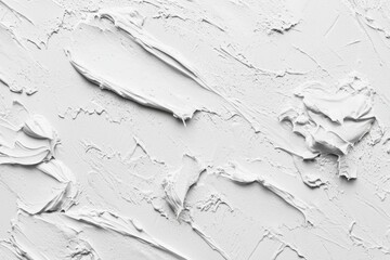 Poster - Thick strokes of white paste create a dynamic and textured background, presenting a rich, tactile surface that invites exploration and enhances artistic expression