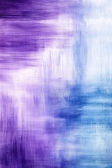 Poster - Artistic abstract painting showcasing soft brushstrokes in faded jewel tones of pastel purples, blues, and greens on a textured canvas with a soothing aesthetic