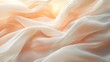 © addymawy - Elegant Draped Peach And White Sheer Fabric