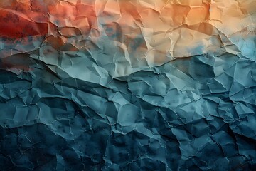 Wall Mural - A close up of a piece of paper with a sky in the background