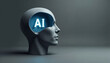 © schiers_images - A visual representation of artificial intelligence depicted through an open human head with glowing AI letters, symbolizing innovation, technology, and futuristic concepts.