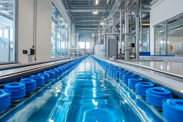 Poster - Innovative water supply system in modern factory setting