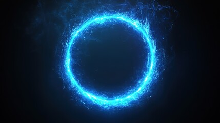 Poster - Dynamic electric circle animation digital space graphic content futuristic environment abstract viewpoint
