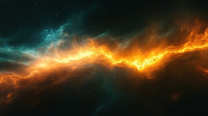 Wall Mural - celestial event phenomenon outer space digital art cosmic environment wide view astrophysical concep