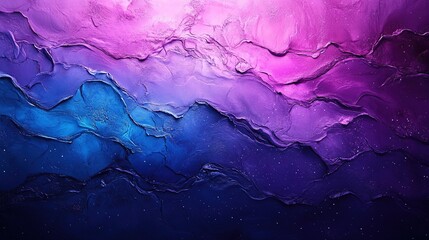 Poster - Abstract colorful waves digital art modern aesthetic vibrant palette artistic viewpoint serenity and depth