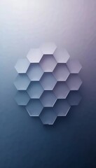 Aufkleber - Abstract Hexagon Pattern Design in Shades of Blue