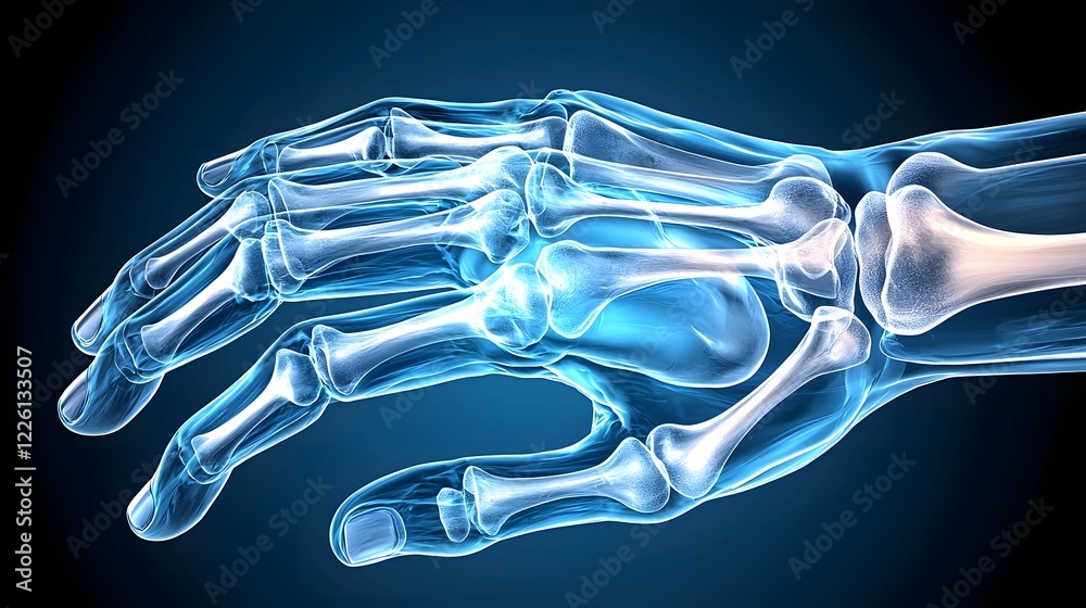 Highly detailed and precise x ray visualization of the human hand ...