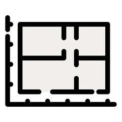 Poster - home area floor plan icon