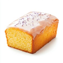 Wall Mural - moist lemon loaf cake with a subtle lavender