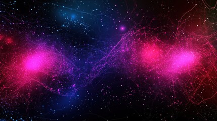 Poster - Cosmic energy explosion outer space digital art abstract visualization wide angle universe phenomenon