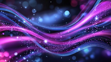 Poster - Dynamic color waves abstract art digital background vibrant environment close-up view visual concept creation