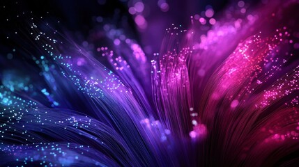 Poster - Vibrant light trails in abstract design digital art colorful background cosmic environment artistic perspective