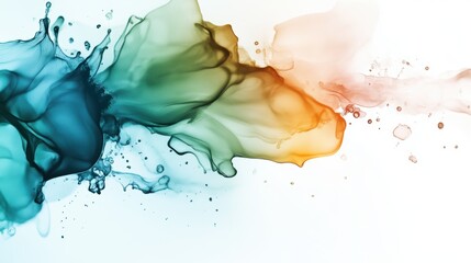 Poster - Fluid abstract art digital creation colorful swirls modern art environment artistic viewpoint creative concept