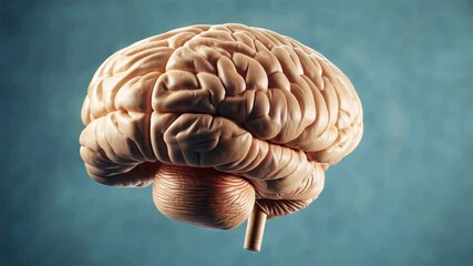Poster - Detailed Illustration of Human Brain Anatomy Exploring Structure, Complexity, and Cognition in Neuroscience Education and Biology.