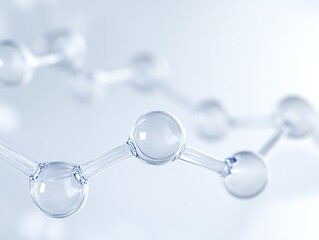Aufkleber - High-resolution Molecular Structure with Clear Biomolecular Connections in Scientific Setting : Generative AI