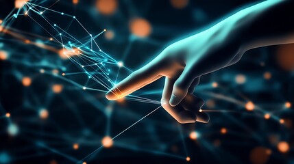 Poster - Virtual Hand Reaching Out to Connect with Advanced Technology : Generative AI
