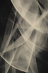 Aufkleber - Elegant and dynamic composition of abstract light trails against a dark background