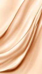 Aufkleber - Luxurious Beige Silk Textile Background with Soft Folds Creating an Elegant and Serene Feel : Generative AI