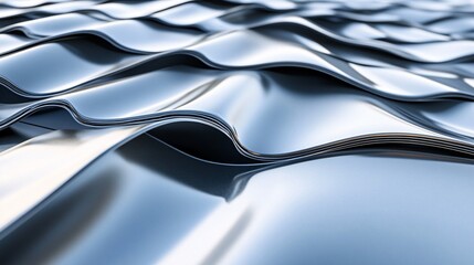 Aufkleber - Abstract pattern with a modern touch created by metallic waves