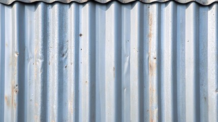 Aufkleber - Rusty corrugated metal panel providing a rough textured background