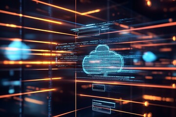 Poster - Innovative Cloud Computing Platform with Neon Data Streams and Coding Interface : Generative AI