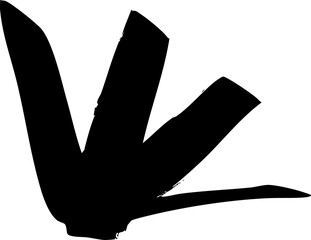 Aufkleber - Organic brush stroke line vector