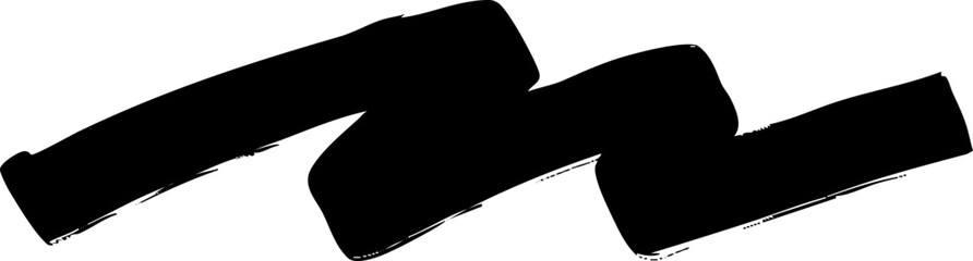 Aufkleber - Brush stroke line vector