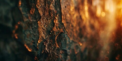 Poster - A close up of a wall with a brown surface