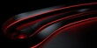 © popuo design - Abstract Red and Black Curving Lines Digital Art Design Background Wallpaper