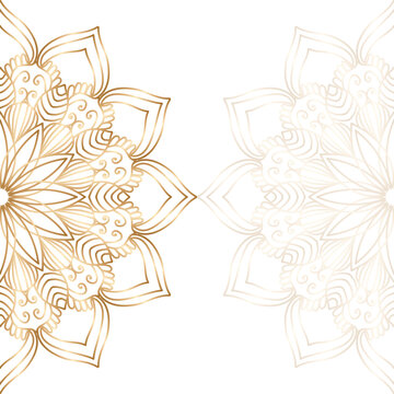 Islamic greeting card with ramadan kareem and islamic ornament mosque vector design background