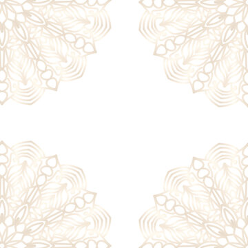 Islamic greeting card with ramadan kareem and islamic ornament mosque vector design background