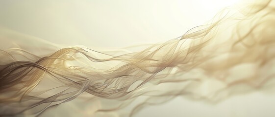 Poster - Ethereal Translucent Lines Floating Against a Hazy Background