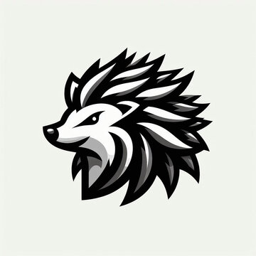 Hedgehog logo with bold design and 3D effect,