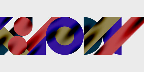 Poster - Vibrant abstract background circles with smooth gradients, creating a dynamic and modern design. Ideal for creative, tech, or contemporary-themed projects