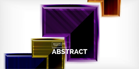 Poster - Arrow symbols created with 3d effects and line texture geometric abstract background