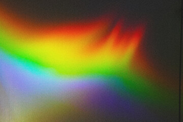 Poster - blurred defocused holographic background. grain spotted surface. trendy digital noise.