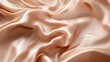 © lisa - Elegant Draped Peach Silk Fabric Texture