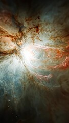 Wall Mural - Colorful cosmic explosion captured in deep space revealing intricate stellar formations and vibrant gas clouds