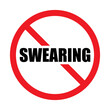 © siridhata - Vector No Swearing Sign on White Background