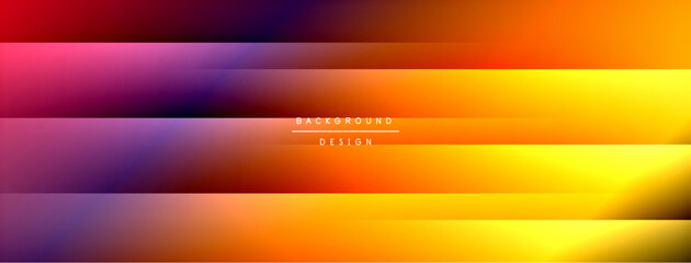 Poster - Dynamic shadow lines with gradient colors geometric background