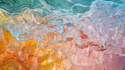 Wall Mural - bursting colors: vibrant abstract pigments in motion