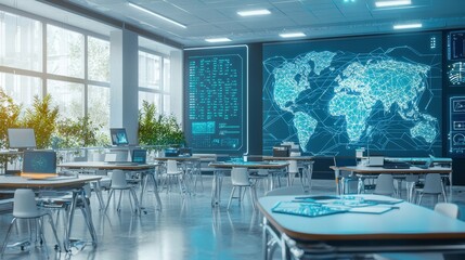Poster - Transforming education ai-powered tools in a futuristic classroom