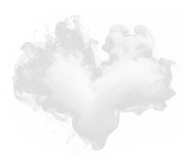 Wall Mural - png heart fog effect smoke black background monochrome.