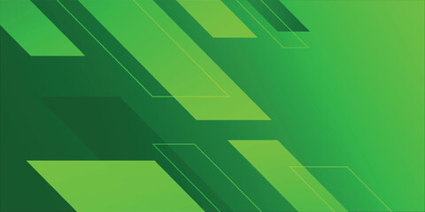 Wall Mural - abstract green geometric shapes background. eps10 vector